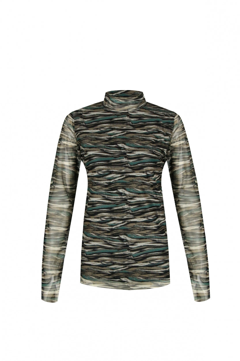 Austin top | Black/Sage Green