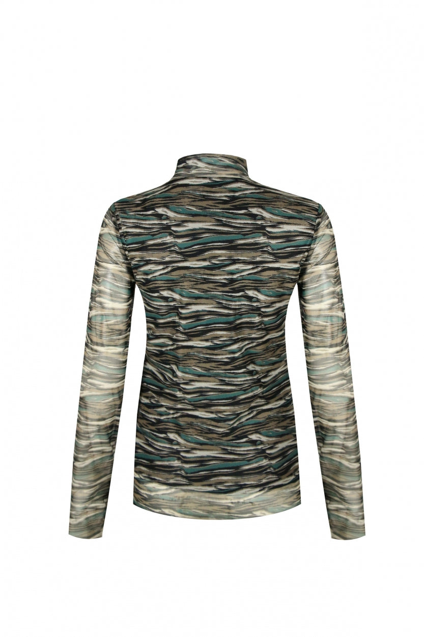 Austin top | Black/Sage Green