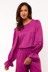 Sutton top | Grape Purple/Cerise